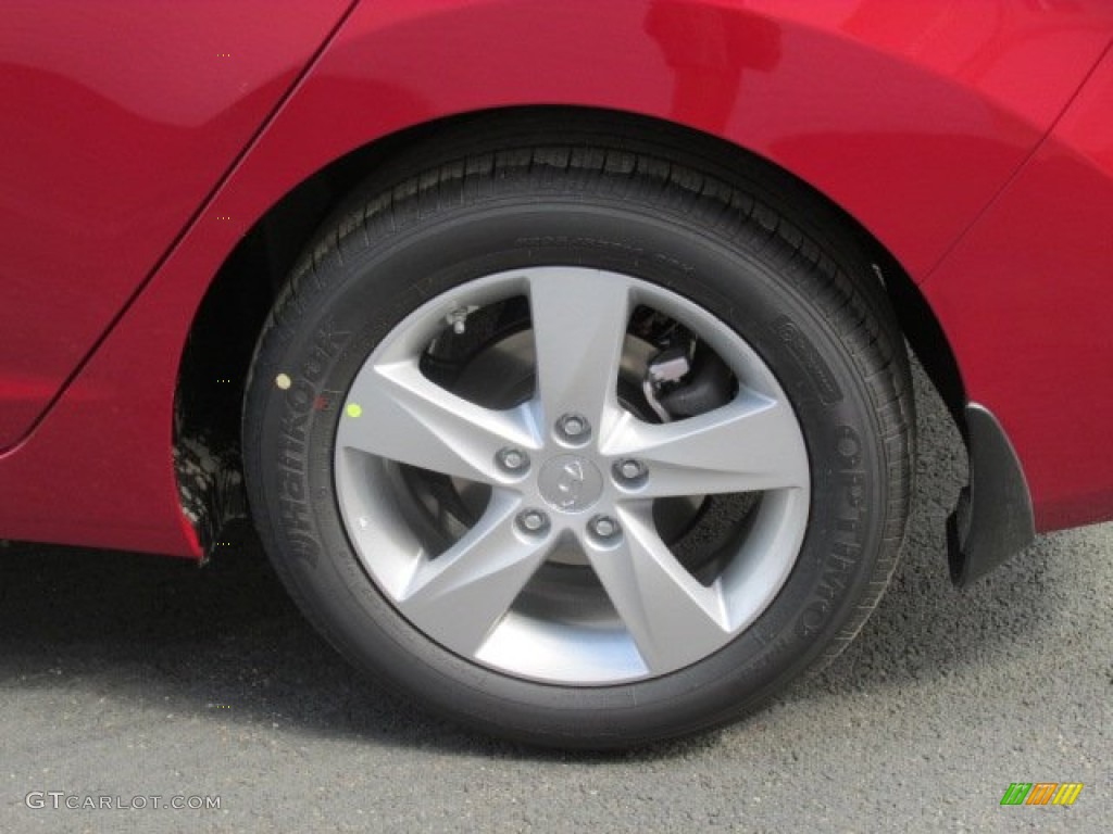 2013 Elantra GLS - Red / Gray photo #4