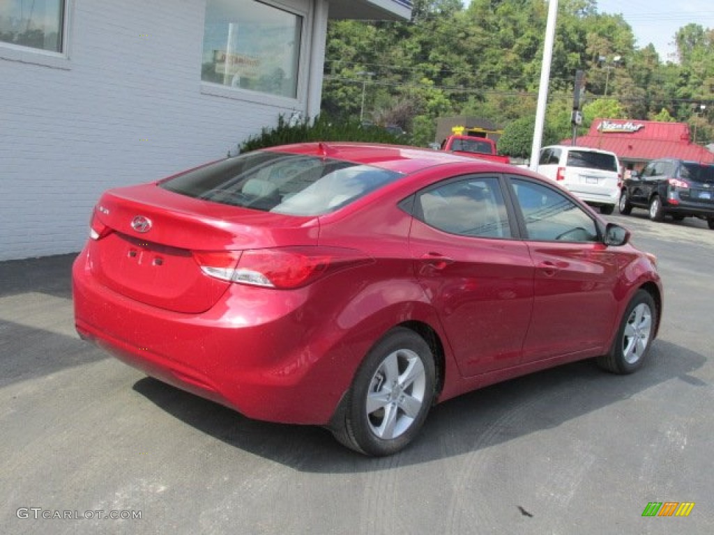 2013 Elantra GLS - Red / Gray photo #6