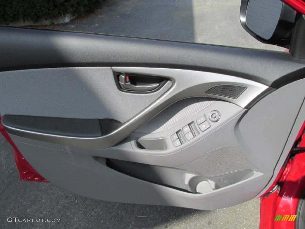 2013 Elantra GLS - Red / Gray photo #8