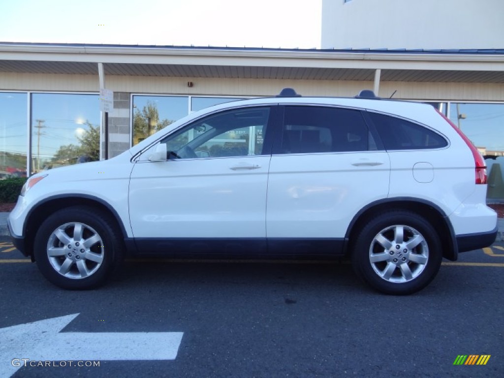 2007 CR-V EX-L 4WD - Taffeta White / Gray photo #2