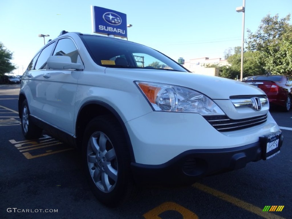 2007 CR-V EX-L 4WD - Taffeta White / Gray photo #8