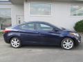 2013 Indigo Night Hyundai Elantra Limited  photo #2