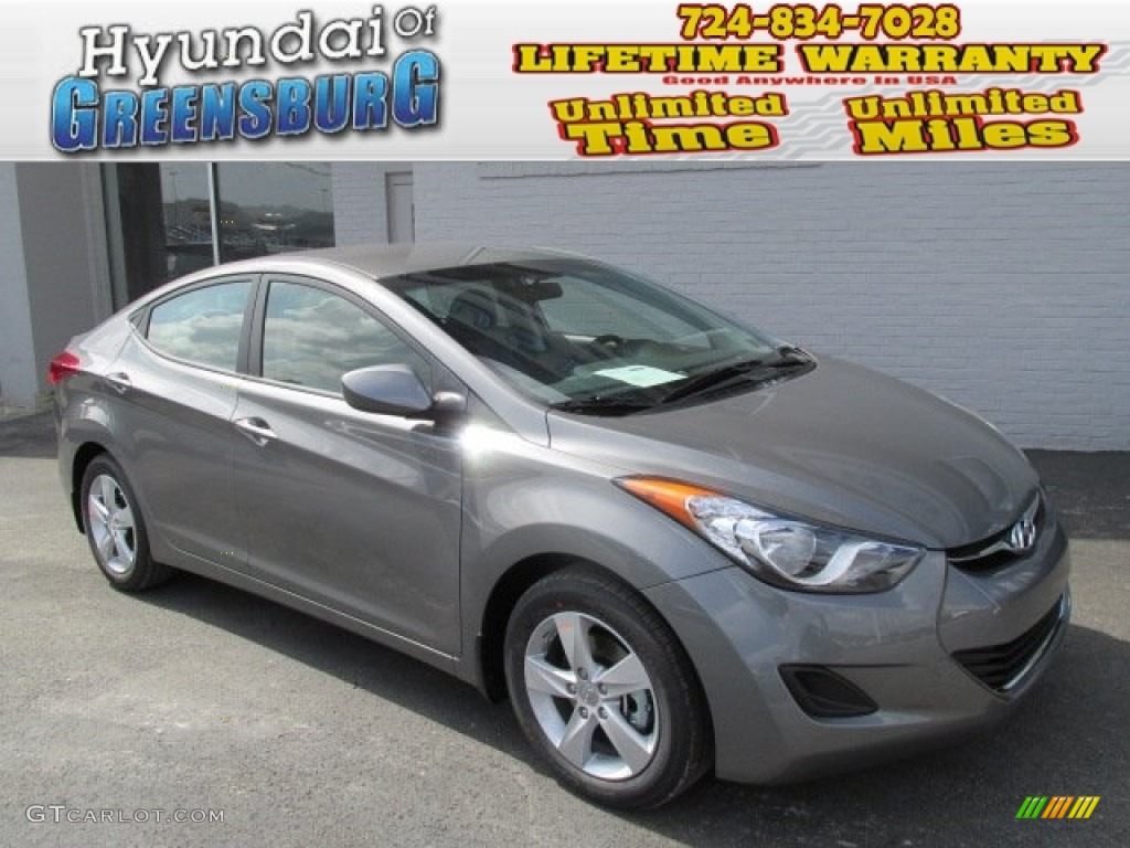 2013 Elantra GLS - Harbor Gray Metallic / Gray photo #1