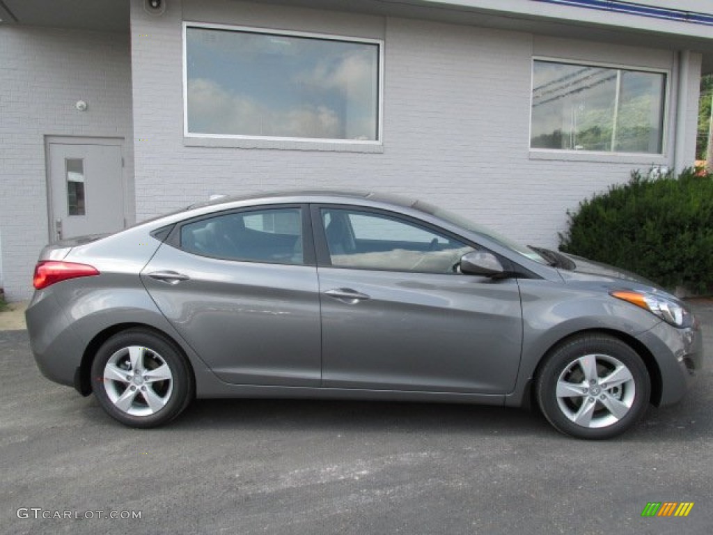 2013 Elantra GLS - Harbor Gray Metallic / Gray photo #2
