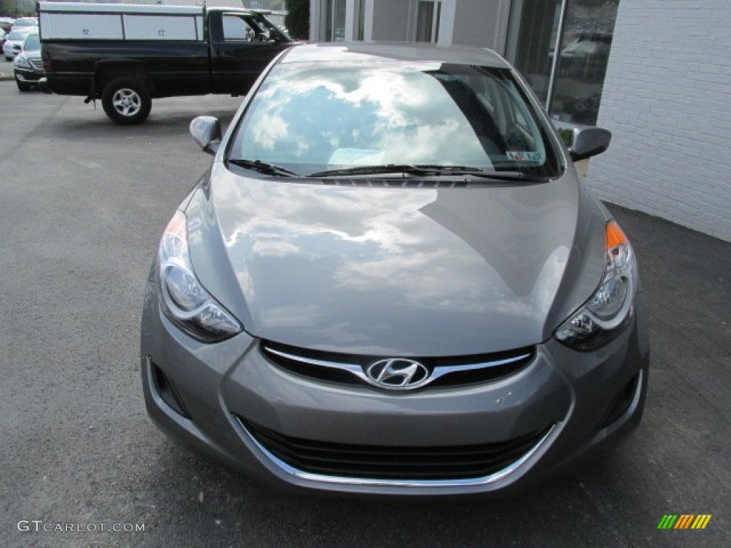 2013 Elantra GLS - Harbor Gray Metallic / Gray photo #4