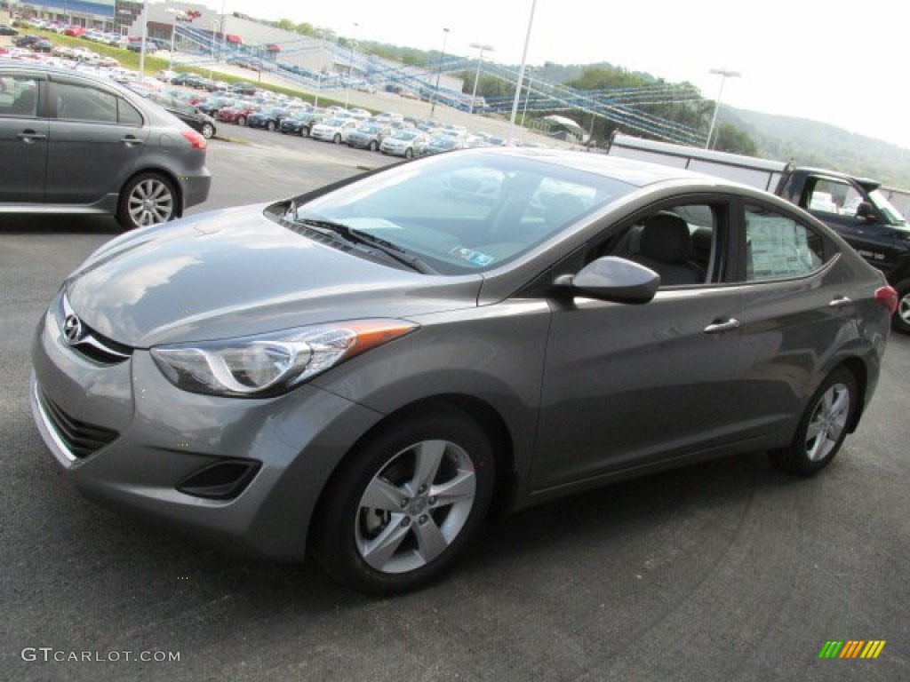 2013 Elantra GLS - Harbor Gray Metallic / Gray photo #5