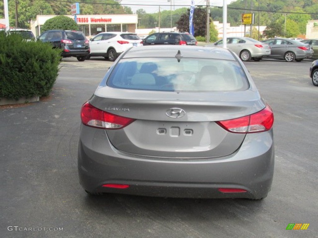 2013 Elantra GLS - Harbor Gray Metallic / Gray photo #6