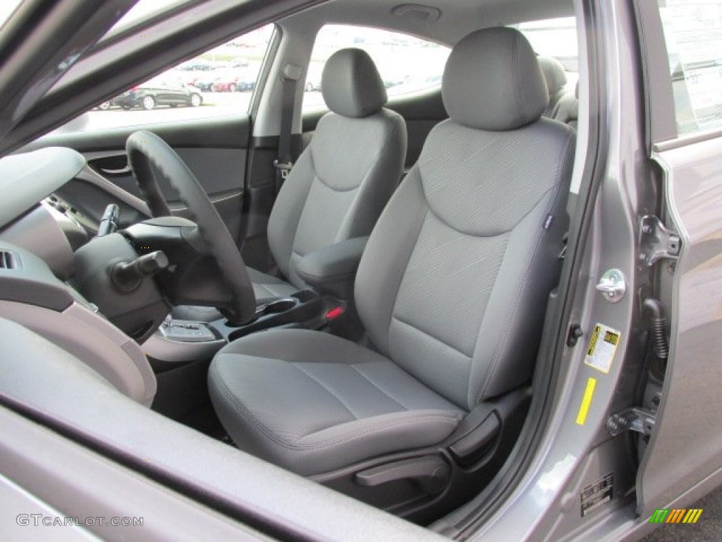 2013 Elantra GLS - Harbor Gray Metallic / Gray photo #7