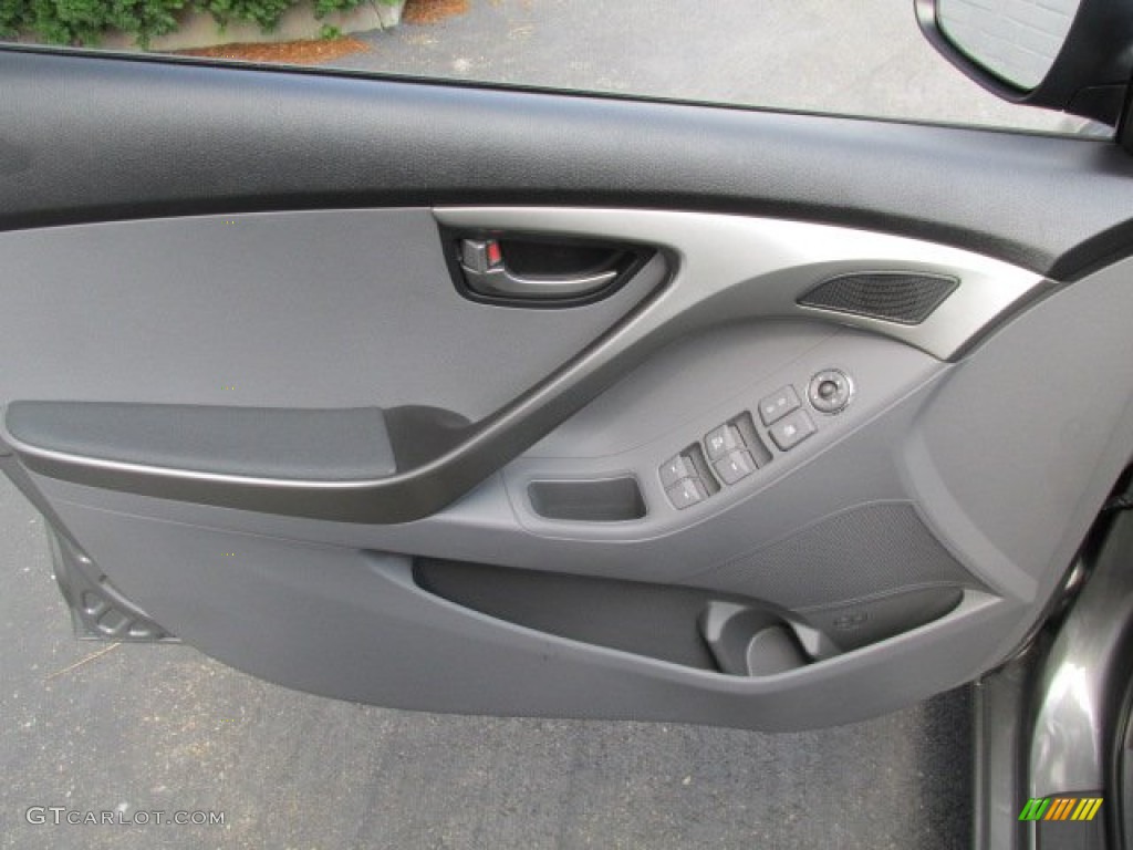 2013 Elantra GLS - Harbor Gray Metallic / Gray photo #8
