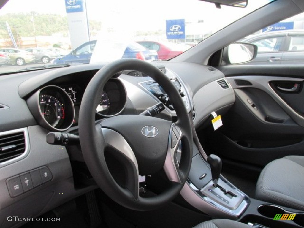2013 Elantra GLS - Harbor Gray Metallic / Gray photo #9