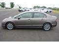 Polished Metal Metallic 2009 Honda Civic EX Sedan Exterior