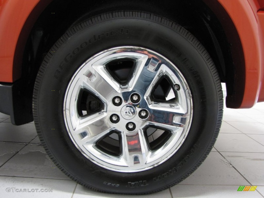 2009 Nitro SLT 4x4 - Sunburst Orange Pearl / Dark Khaki/Medium Khaki photo #30