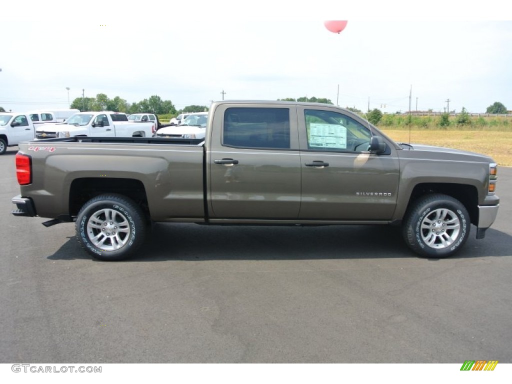 2014 Silverado 1500 LT Crew Cab 4x4 - Brownstone Metallic / Cocoa/Dune photo #6