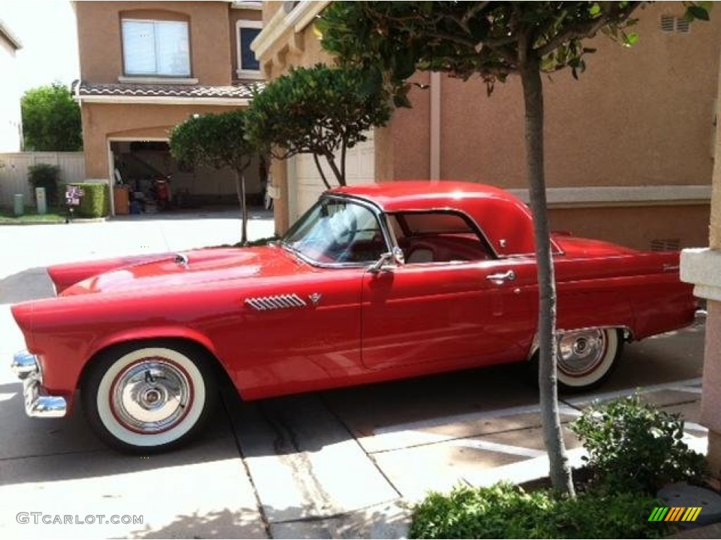 Torch Red 1955 Ford Thunderbird Convertible Exterior Photo #85962117