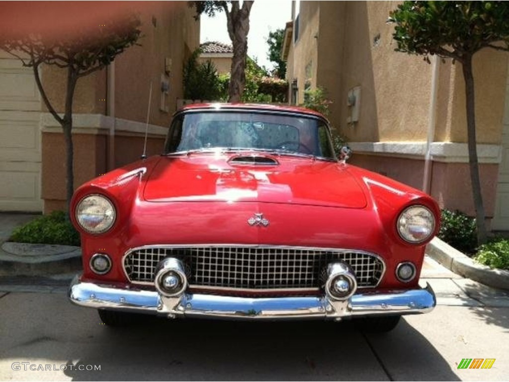 Torch Red 1955 Ford Thunderbird Convertible Exterior Photo #85962141