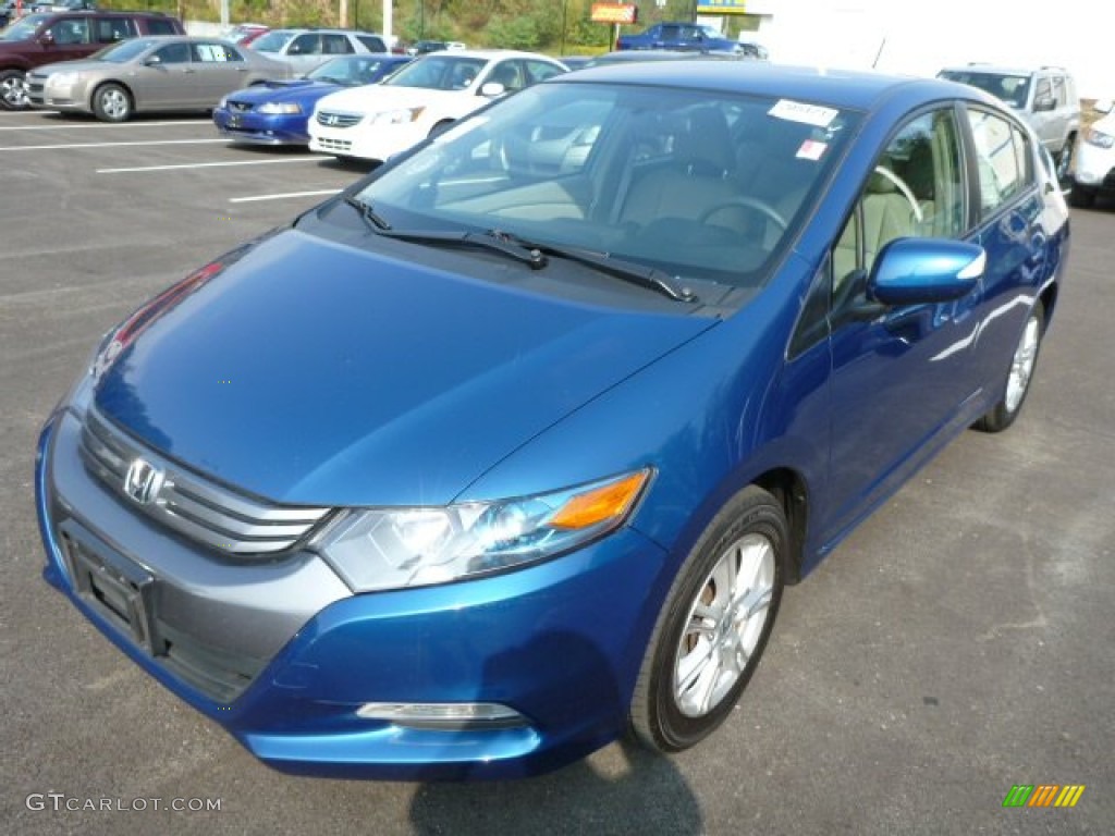 2011 Insight Hybrid EX - Mediterranean Blue Pearl / Gray photo #7