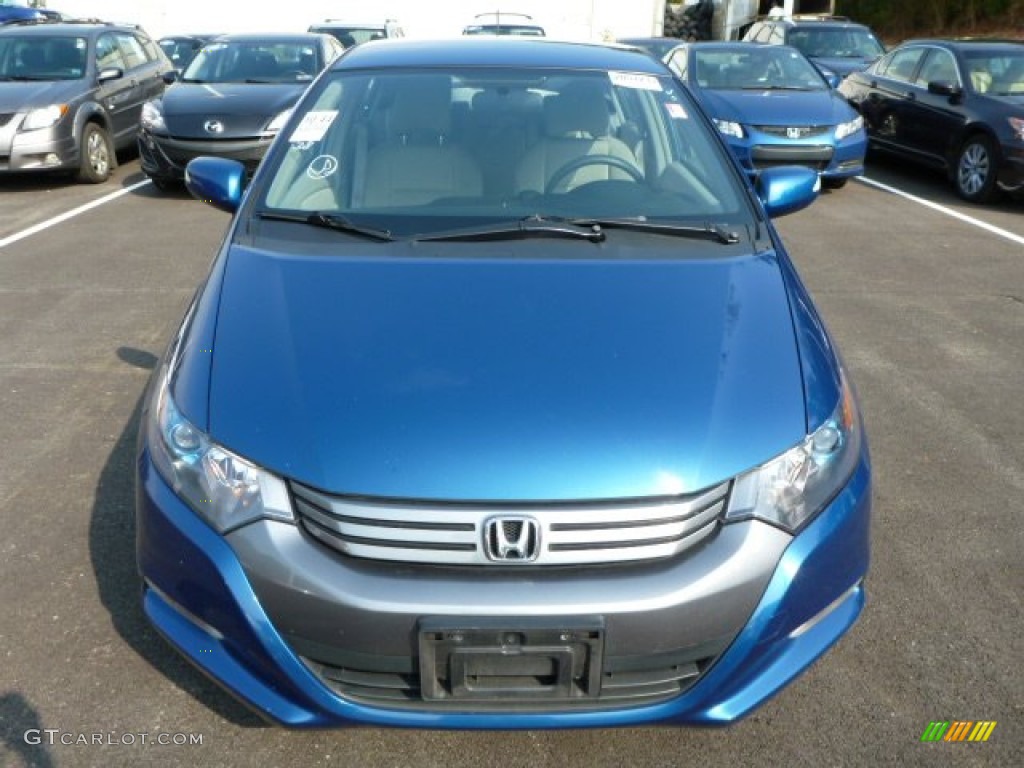 2011 Insight Hybrid EX - Mediterranean Blue Pearl / Gray photo #8