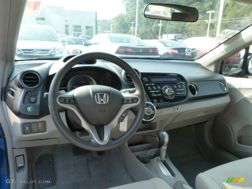 2011 Insight Hybrid EX - Mediterranean Blue Pearl / Gray photo #12