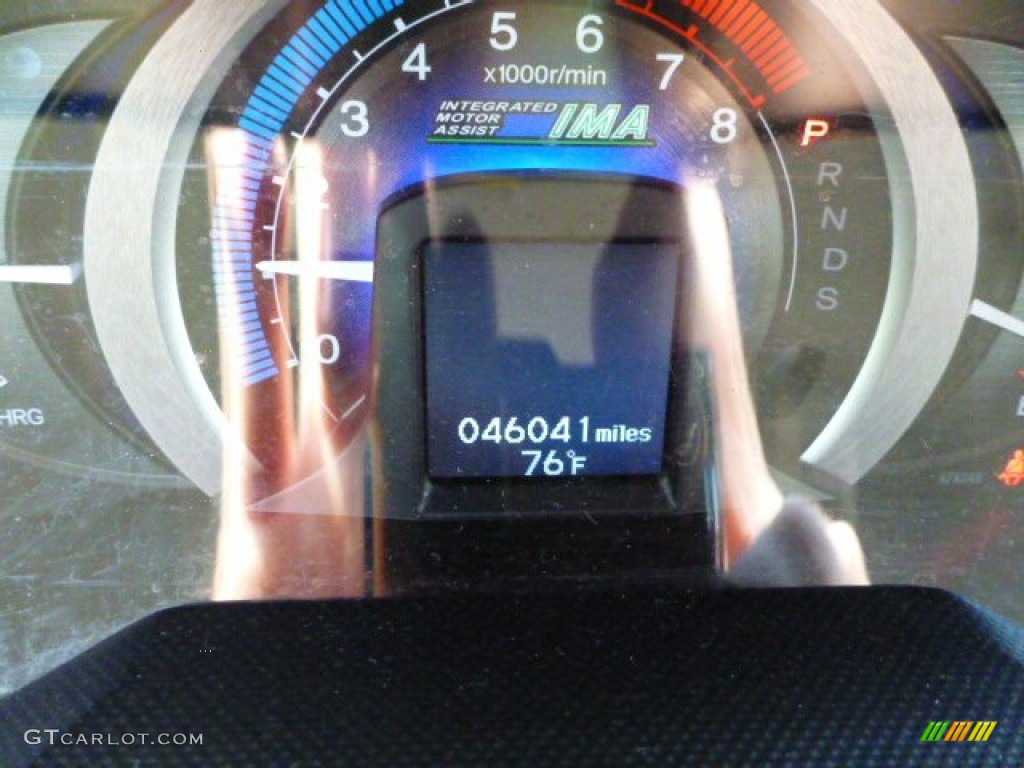 2011 Insight Hybrid EX - Mediterranean Blue Pearl / Gray photo #19