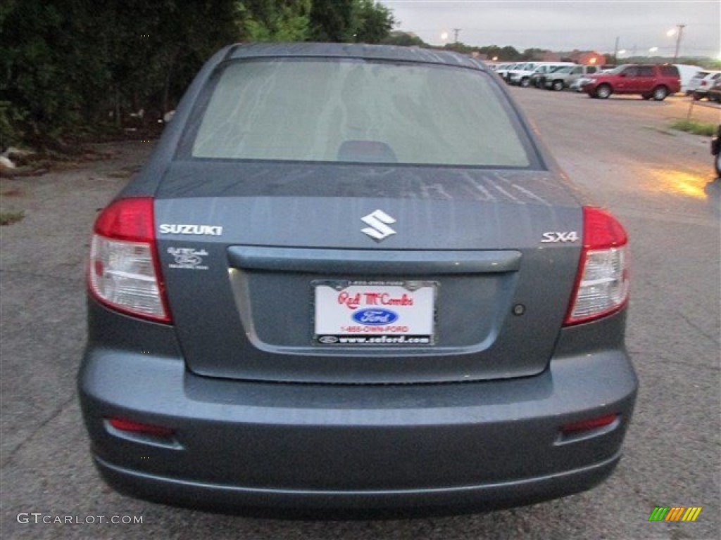 2008 SX4 Sport Sedan - Azure Grey Metallic / Black photo #5