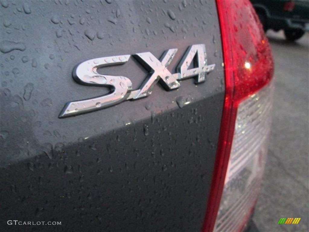2008 SX4 Sport Sedan - Azure Grey Metallic / Black photo #7