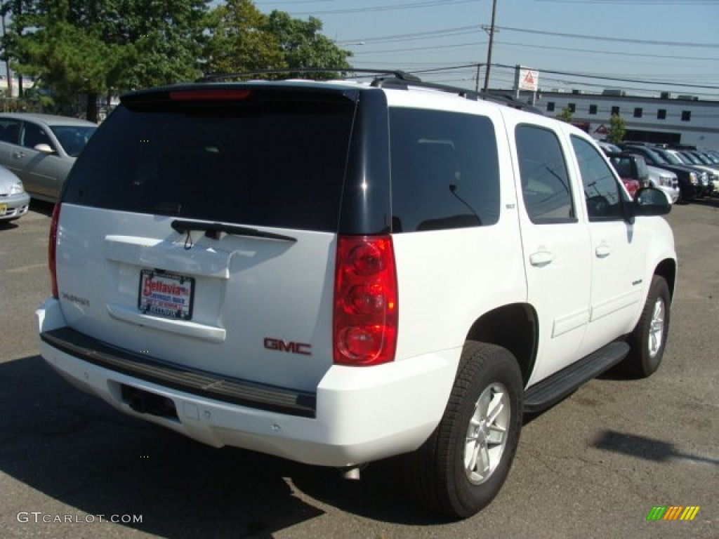 2013 Yukon SLT 4x4 - Summit White / Ebony photo #4