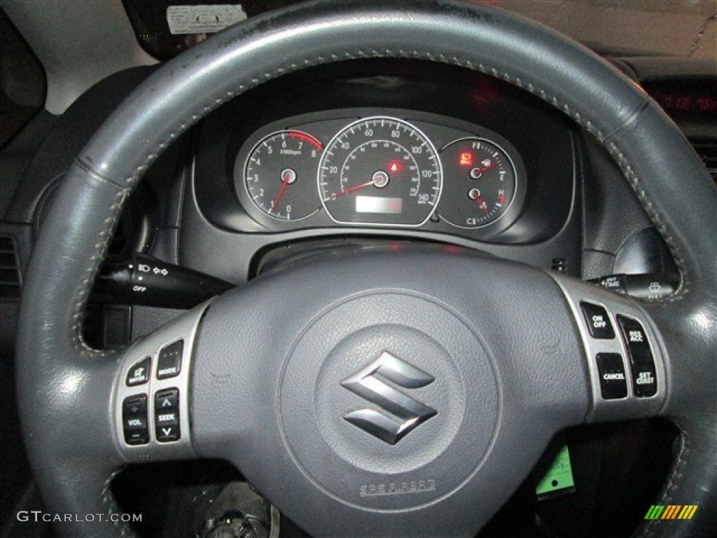 2008 SX4 Sport Sedan - Azure Grey Metallic / Black photo #18