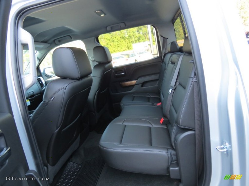 Jet Black Interior 2014 Chevrolet Silverado 1500 LTZ Crew Cab Photo #85966110