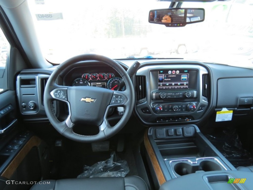 2014 Chevrolet Silverado 1500 LTZ Crew Cab Jet Black Dashboard Photo #85966131