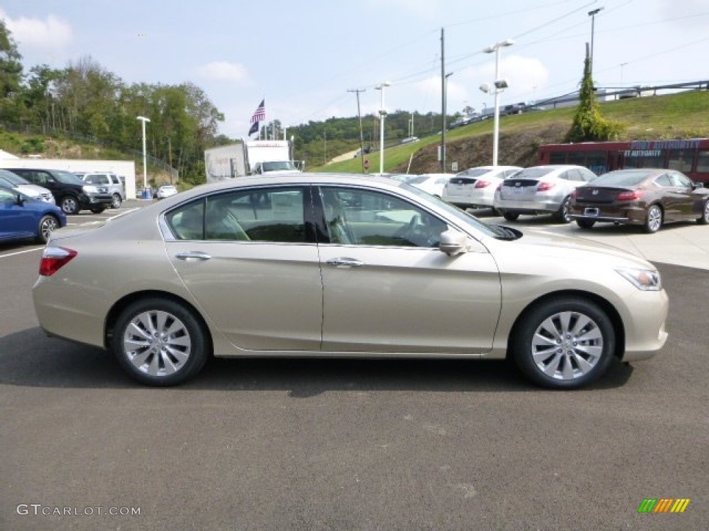 Champagne Frost Pearl 2014 Honda Accord EX-L V6 Sedan Exterior Photo #85966599