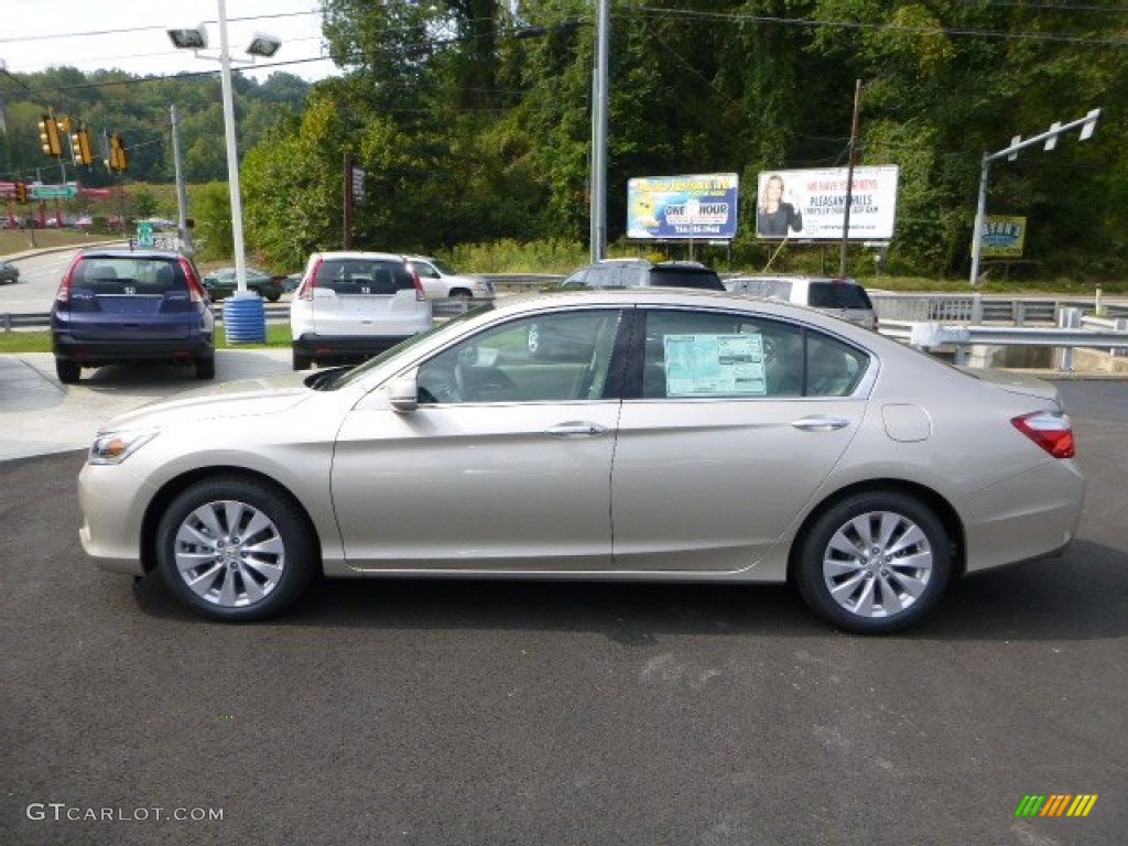 Champagne Frost Pearl 2014 Honda Accord EX-L V6 Sedan Exterior Photo #85966695