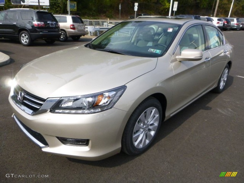 2014 Accord EX-L V6 Sedan - Champagne Frost Pearl / Ivory photo #7