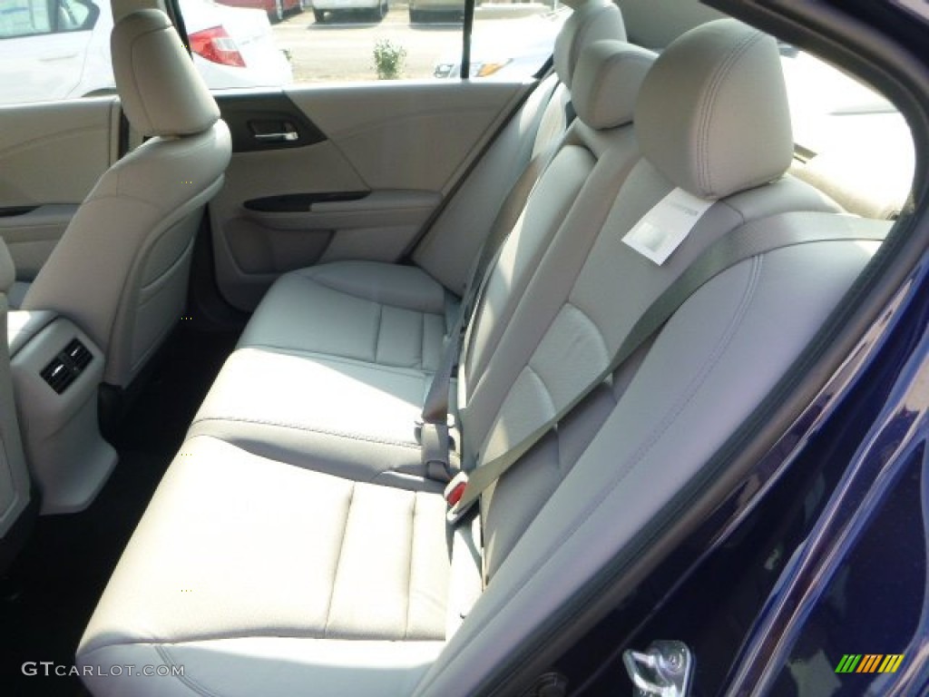 2014 Accord EX-L Sedan - Obsidian Blue Pearl / Gray photo #11