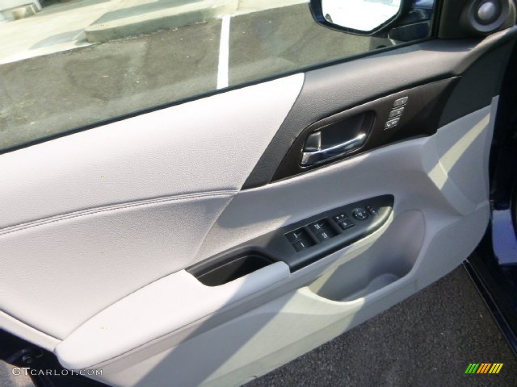 2014 Accord EX-L Sedan - Obsidian Blue Pearl / Gray photo #14
