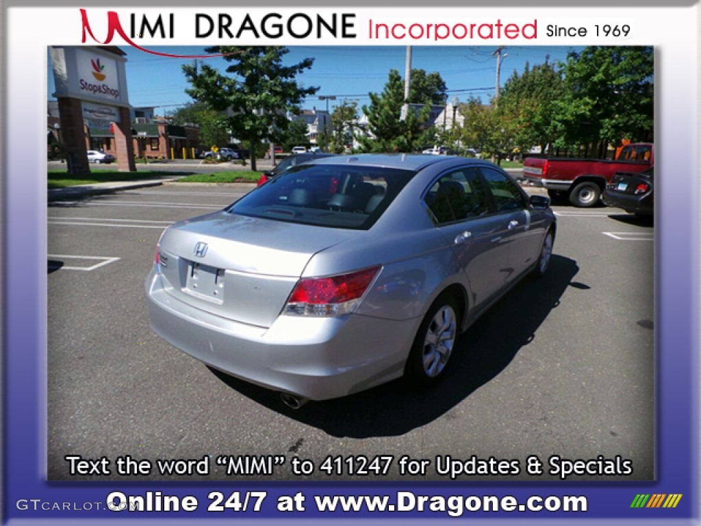 2010 Accord EX-L Sedan - Alabaster Silver Metallic / Black photo #8