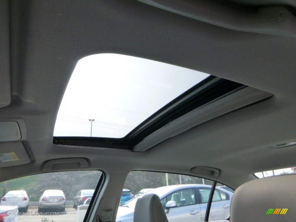 2014 Accord EX-L Sedan - Obsidian Blue Pearl / Gray photo #16