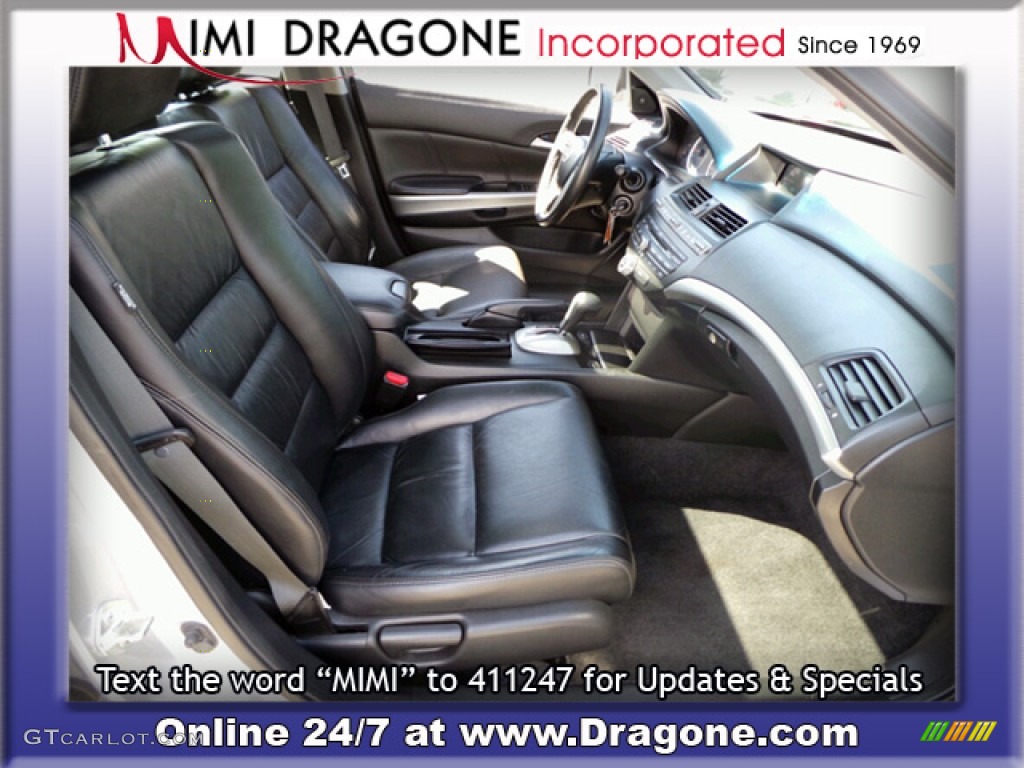 2010 Accord EX-L Sedan - Alabaster Silver Metallic / Black photo #14