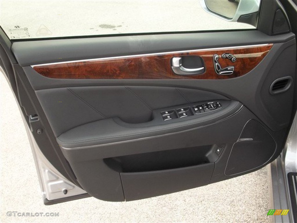 2014 Hyundai Equus Signature Jet Black Door Panel Photo #85969248