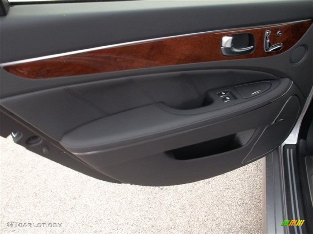 2014 Hyundai Equus Signature Jet Black Door Panel Photo #85969287