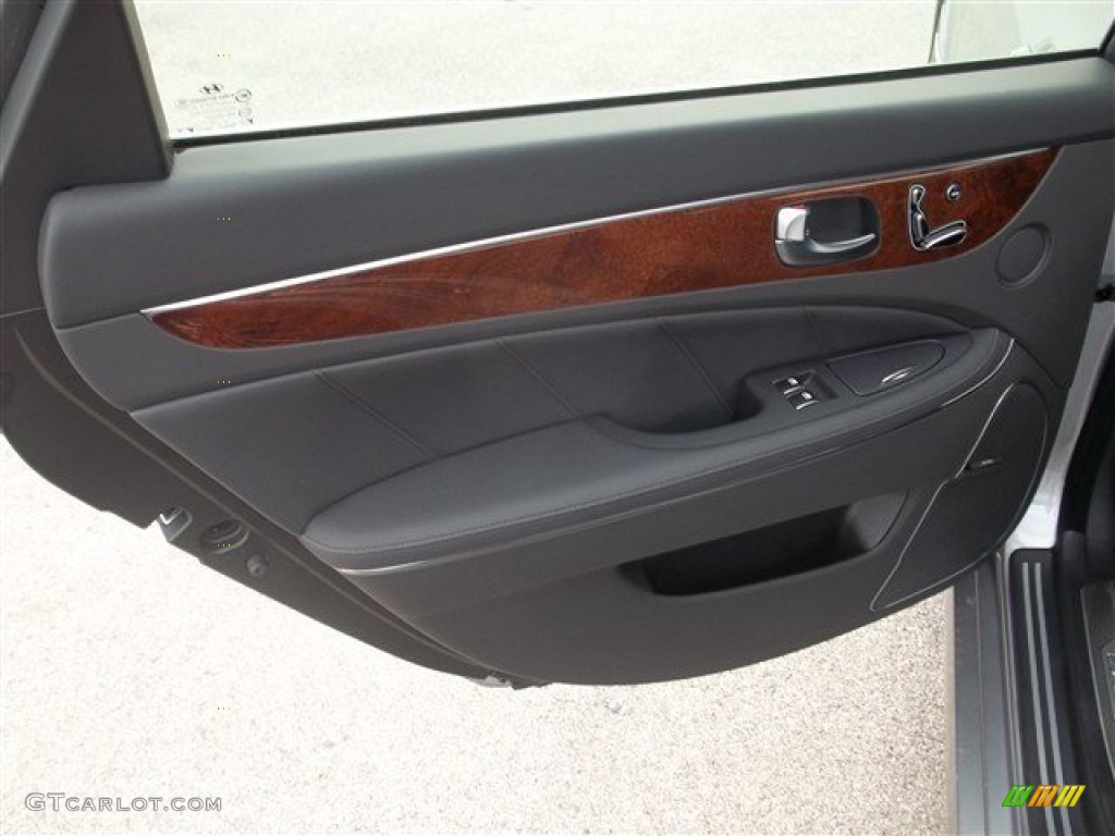 2014 Hyundai Equus Signature Jet Black Door Panel Photo #85969320