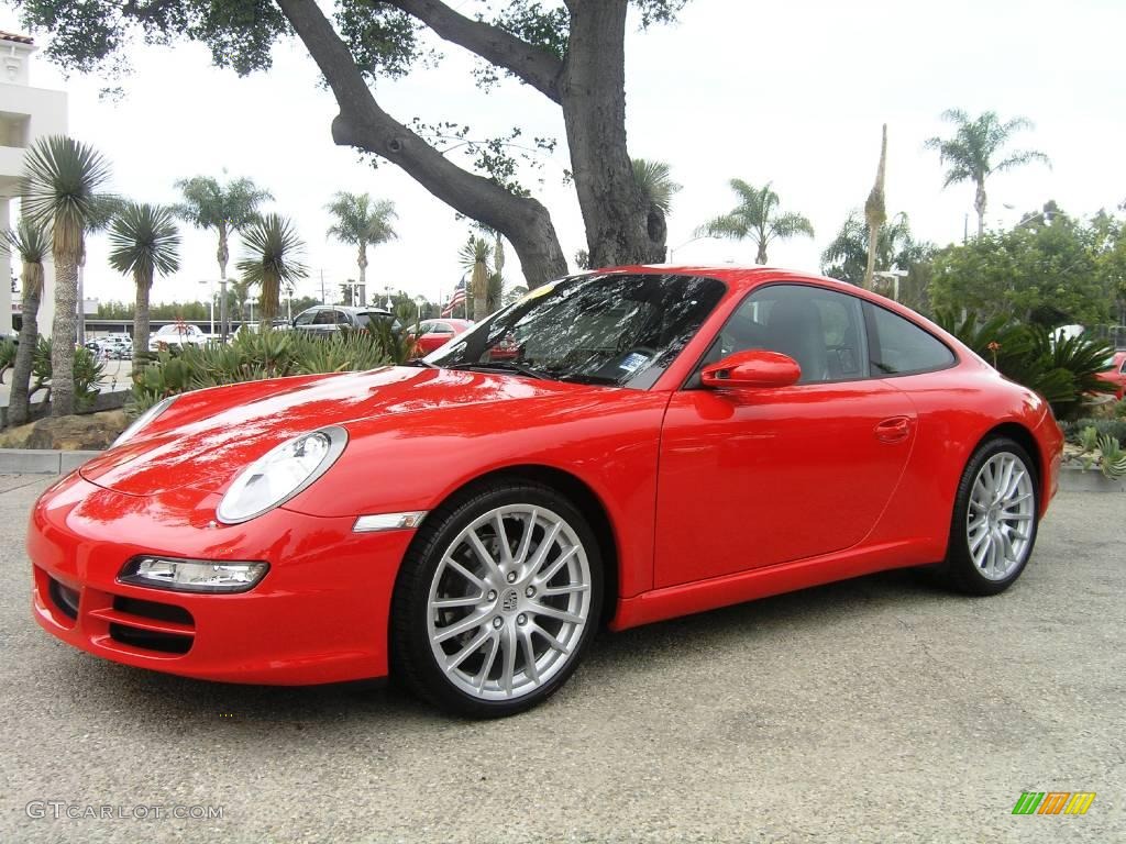 2008 911 Carrera Coupe - Guards Red / Black/Stone Grey photo #2