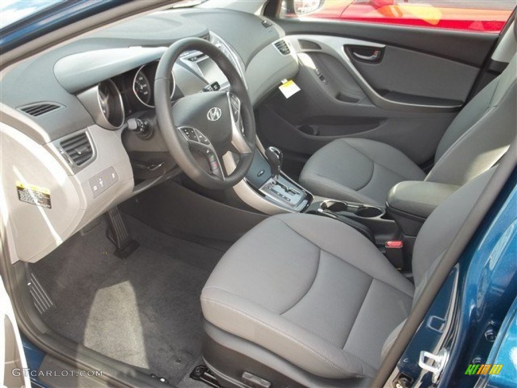 2013 Elantra Limited - Windy Sea Blue / Gray photo #5