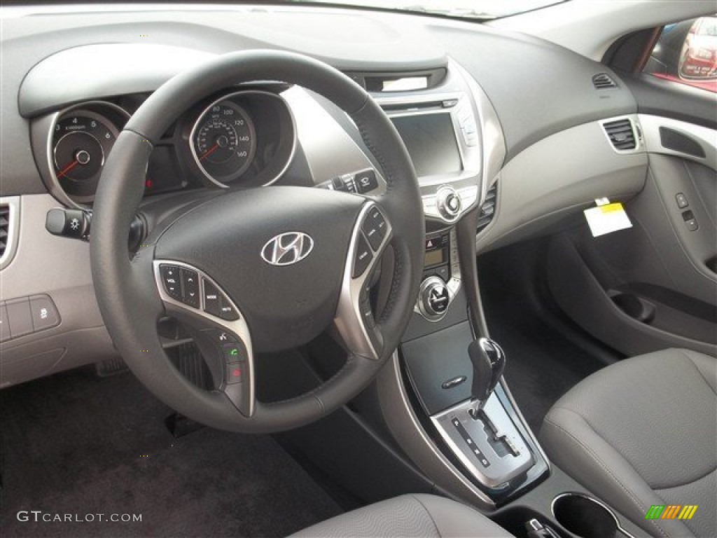 2013 Elantra Limited - Windy Sea Blue / Gray photo #7