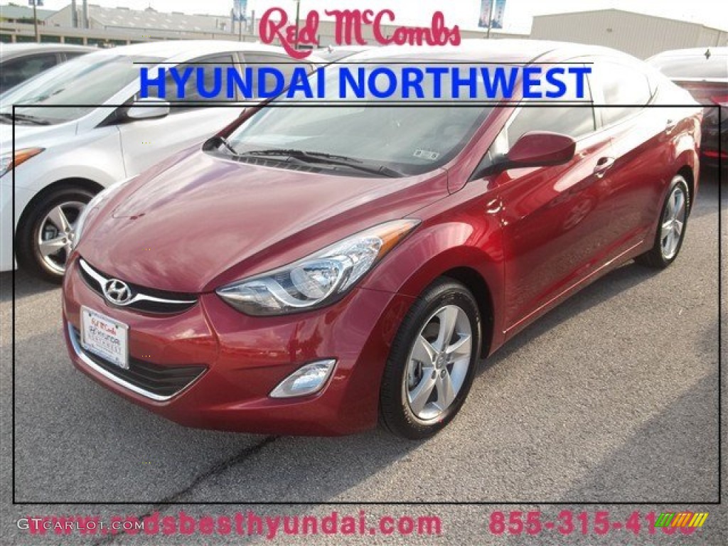 2013 Elantra GLS - Sparkling Ruby / Beige photo #1