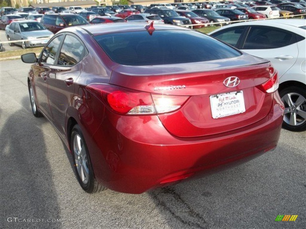 2013 Elantra GLS - Sparkling Ruby / Beige photo #5