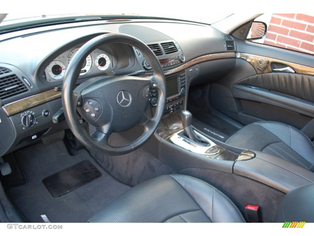 Charcoal Interior 2005 Mercedes-Benz E 55 AMG Sedan Photo #85970052