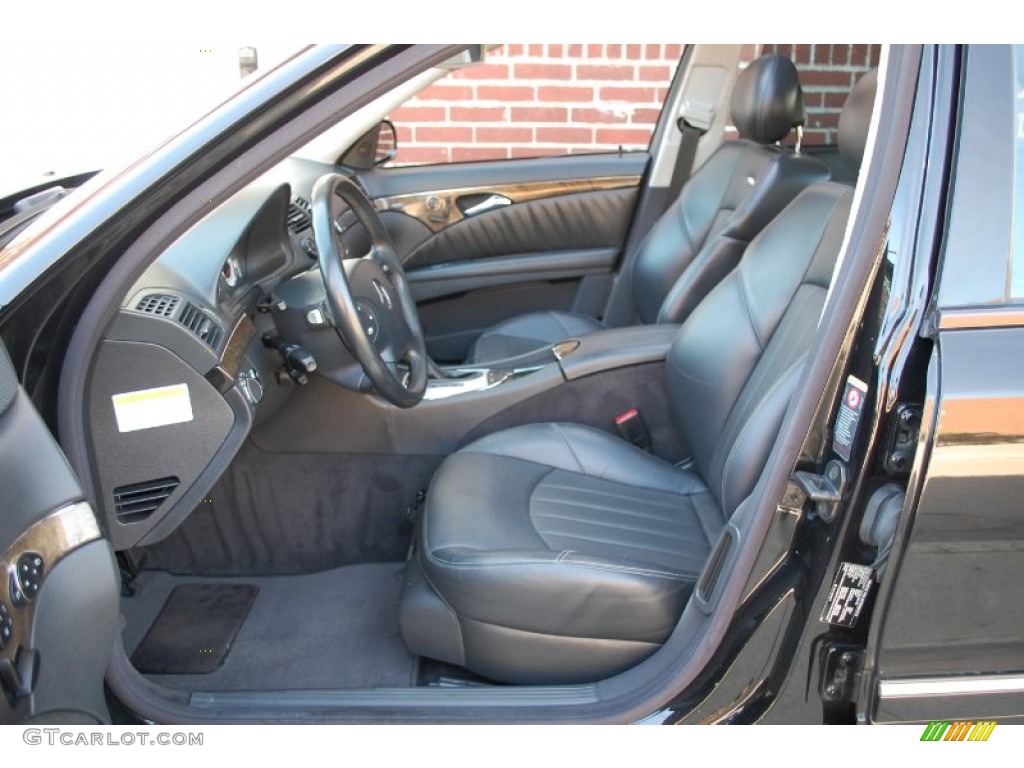 Charcoal Interior 2005 Mercedes-Benz E 55 AMG Sedan Photo #85970097
