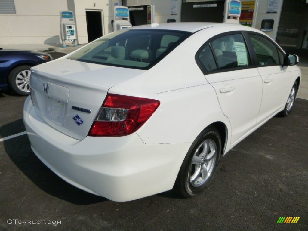 Taffeta White 2012 Honda Civic NGV Sedan Exterior Photo #85971165