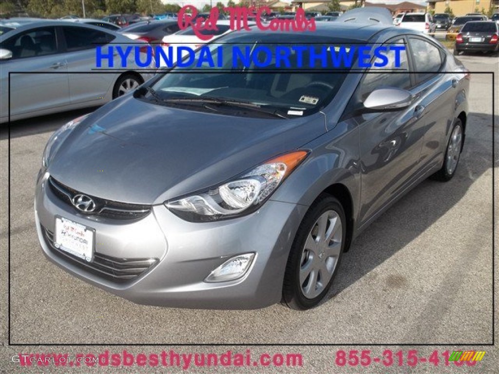 2013 Elantra Limited - Titanium Gray Metallic / Black photo #1