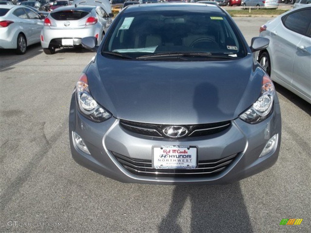 2013 Elantra Limited - Titanium Gray Metallic / Black photo #2